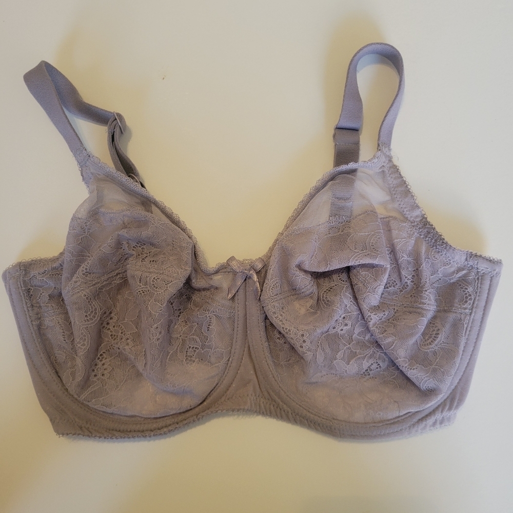 Wacoal Retro Chic Full-Figure Underwire Bra 855186 Size 34DDD EUC Lilac Feminine